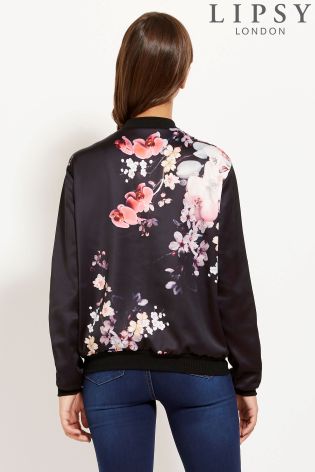 Lipsy Printed Floral Bomber Jacket